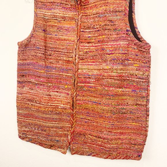 Coldwater Creek Multicolored Silk Vest - Picture 2 of 4